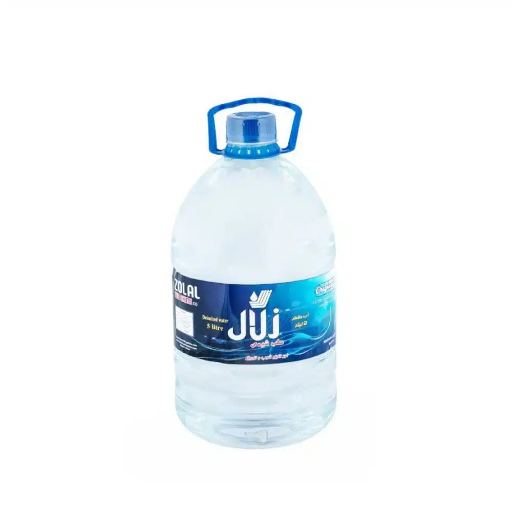 آب مقطر 5 لیتری زلال